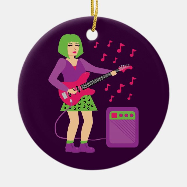 Rock Chick Keramikornament (Vorne)