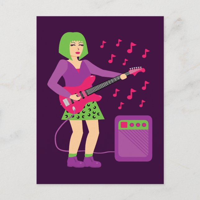 Rock Chick Postkarte (Vorderseite)