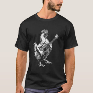 Rock Chicken spielt Gitarre - Lustiges Gitarren-Hu T-Shirt