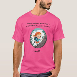 Rock Climber Adventure Theme Girl Baby T-Shirt