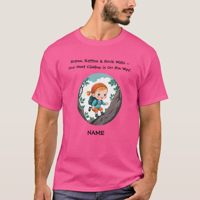 Rock Climber Adventure Theme Girl Baby T-Shirt (Vorderseite)