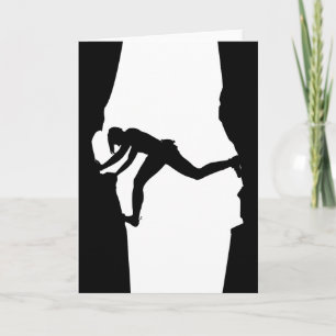 Rock Climber Bouldering Card Karte