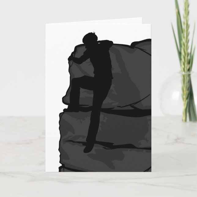Rock Climber Bouldering Card Karte (Vorderseite)