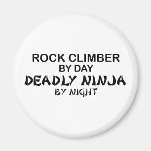 Rock Climber Deadly Ninja by Night Magnet