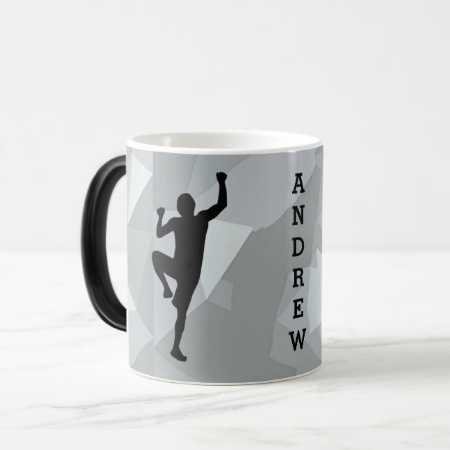 Rock Climber Design-Tasse Verwandlungstasse (Vorderseite Links)