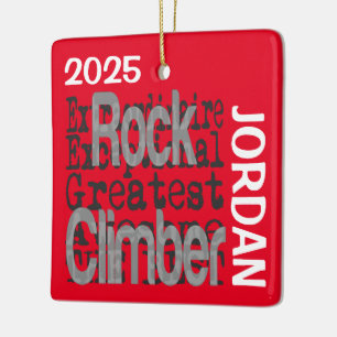 Rock Climber Extraordinaire CUSTOM Keramikornament