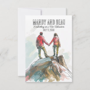 Rock Climber Hochzeit, Outdoor-Hochzeit  Save The Date