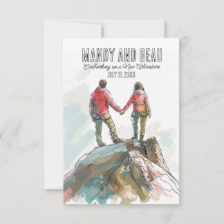 Rock Climber Hochzeit, Outdoor-Hochzeit Save The Date