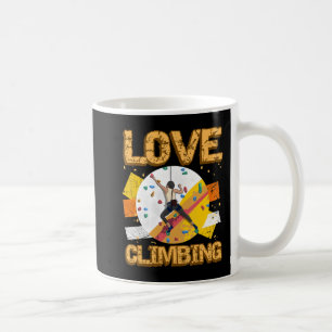 Rock Climber Liebe Klettern Rock Jock Belayer Ice Kaffeetasse