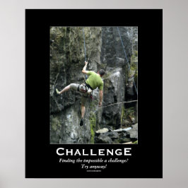 Rock Climber Outdoor Motivierend Poster