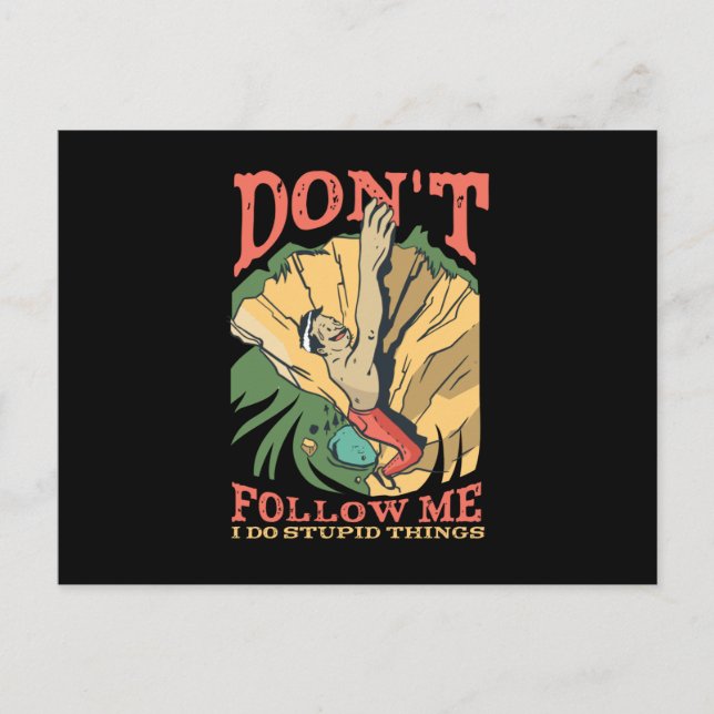 Rock Climber Postkarte (Vorderseite)