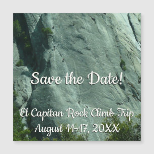 Rock Climbers auf El Capitan Magnetkarte