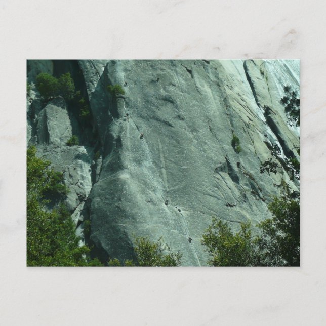 Rock Climbers auf El Capitan Postkarte (Vorderseite)
