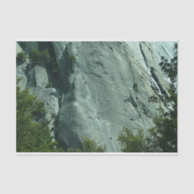 Rock Climbers auf El Capitan Seidenpapier (Vorderseite)