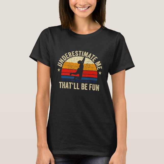 Rock Climbing 70er Bergsteiger T-Shirt (Vorderseite)