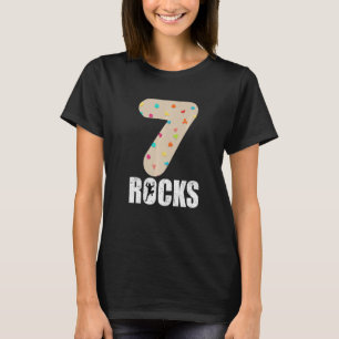 Rock Climbing 7. Geburtstagsparty Klettern 7 Jahre T-Shirt