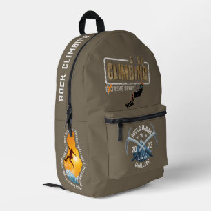 Rock Climbing   Bedruckter Rucksack