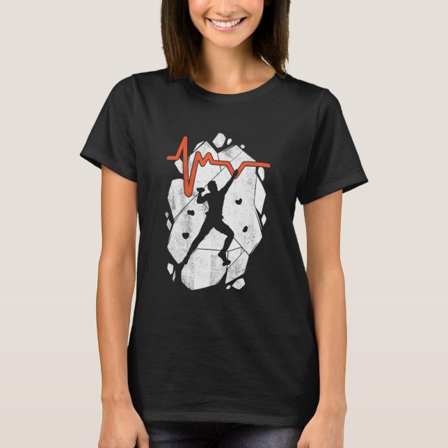 Rock Climbing Bergsteigen im Gebirge T-Shirt (Vorderseite)