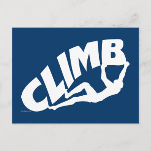 Rock Climbing Bouldering Postkarte