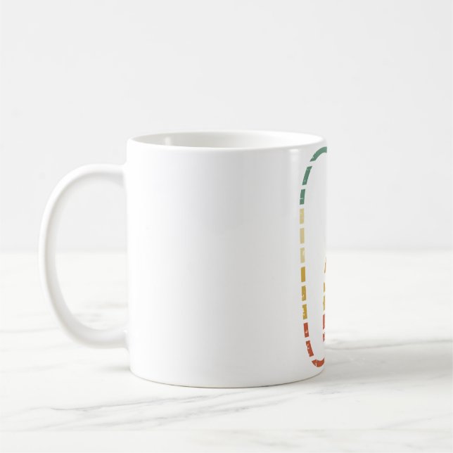 Rock Climbing Carabiner Retro Rock Climber Kaffeetasse (Links)