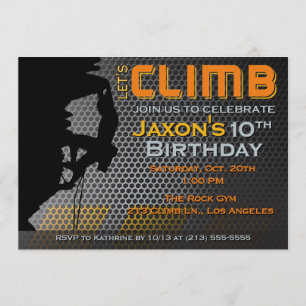 Rock Climbing - Einladung zum Geburtstag