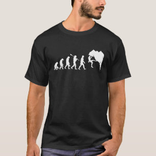 Rock Climbing Evolution Lustiges Kletterdesign für T-Shirt