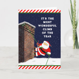 Rock Climbing Feiertagskarte