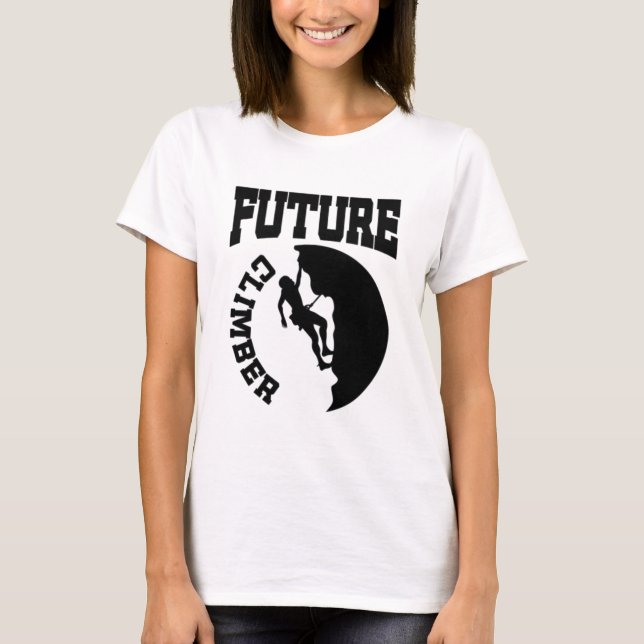 Rock Climbing Future Climber T-Shirt (Vorderseite)