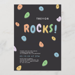 Rock Climbing Geburtstag Einladung