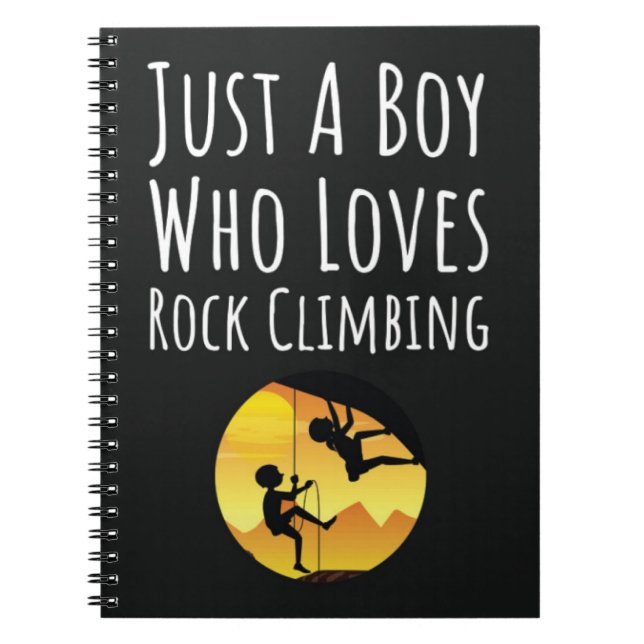 Rock Climbing Geschenke für Boy Climber für Kinder Notizblock (Vorderseite)