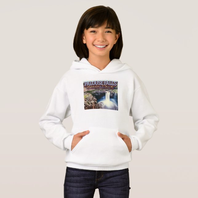 ROCK CLIMBING GIRL - PALOUSE FALLS - WASHINGTON US HOODIE (Vorne ganz)
