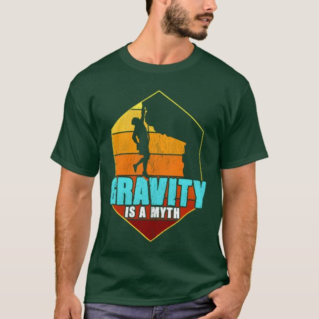 ROCK CLIMBING Gravity is a girl T-Shirt (Vorderseite)