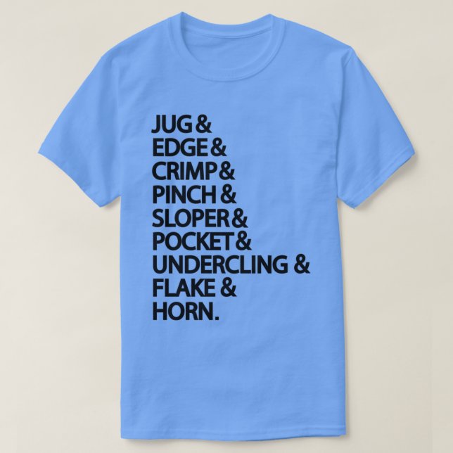 Rock Climbing Holds for Climbers T-Shirt (Design vorne)