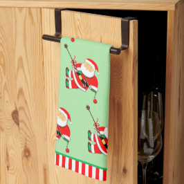 Rock Climbing Holiday Gift Geschirrtuch