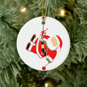 Rock Climbing Holiday Gift Keramik Ornament