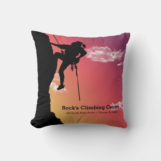 Rock Climbing Kissen (Vorderseite)
