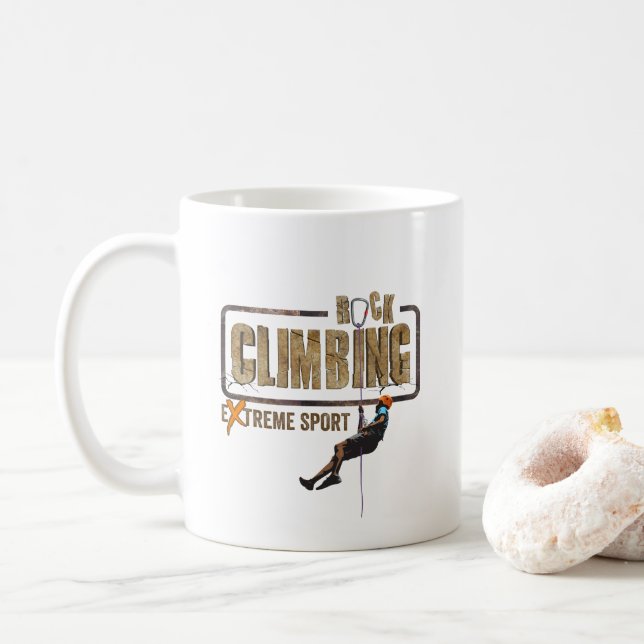 Rock Climbing | Klassische Tasse #11 (Mit Donut)
