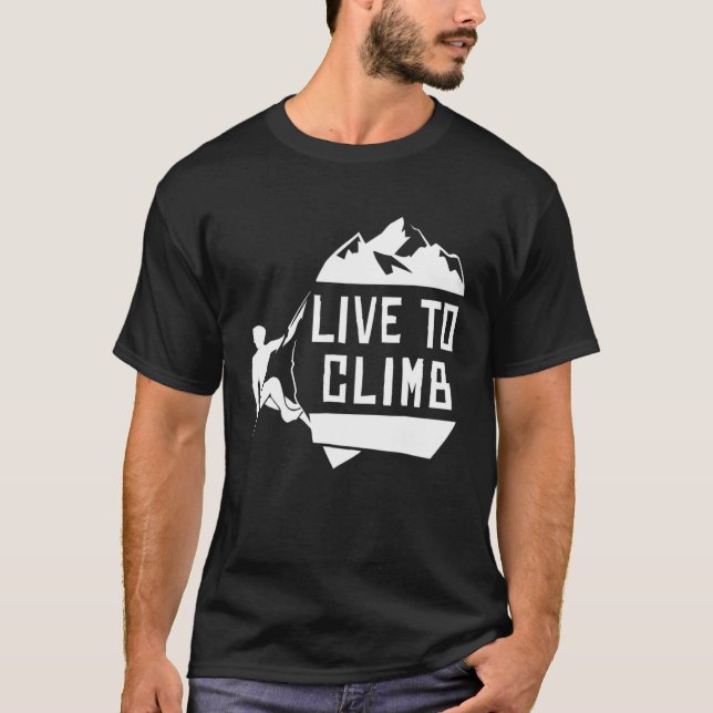 Rock Climbing Kletterinnen T-Shirt (Vorderseite)