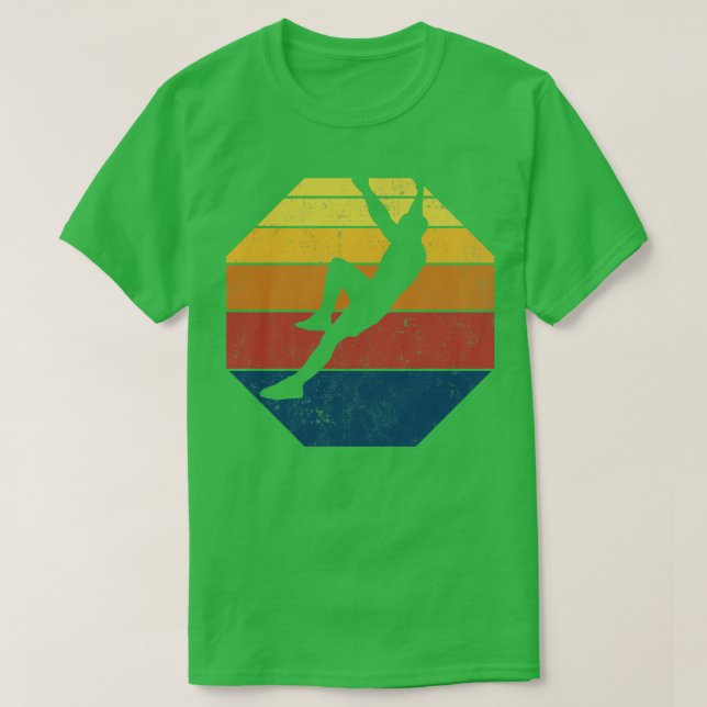Rock Climbing Klettern Vintag T-Shirt (Design vorne)