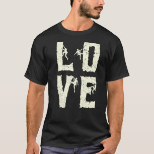 Rock Climbing Liebe Bouldering T-Shirt