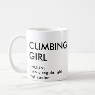 Rock Climbing Mädchen trendige Geschenk für sie Kaffeetasse