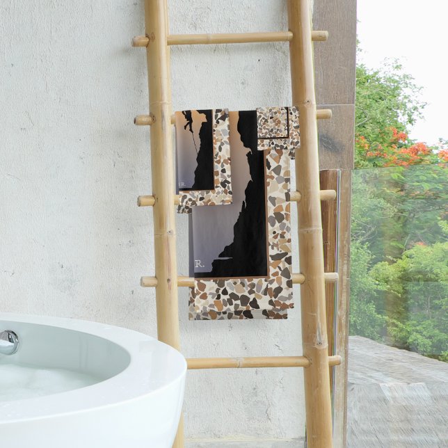 Rock Climbing Pebble Badhandtuch Set (Von Creator hochgeladen)