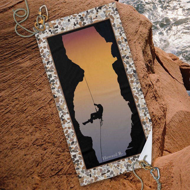 Rock Climbing Pebble Strandtuch (Von Creator hochgeladen)