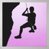 Rock Climbing Poster