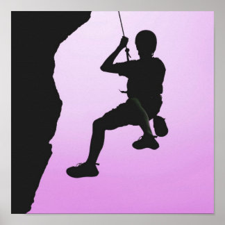 Rock Climbing Poster