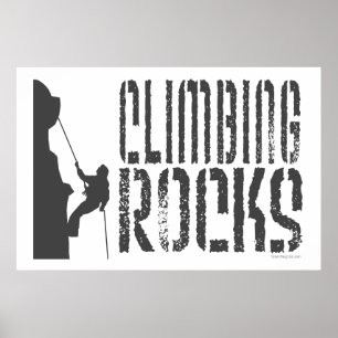 Rock Climbing Poster