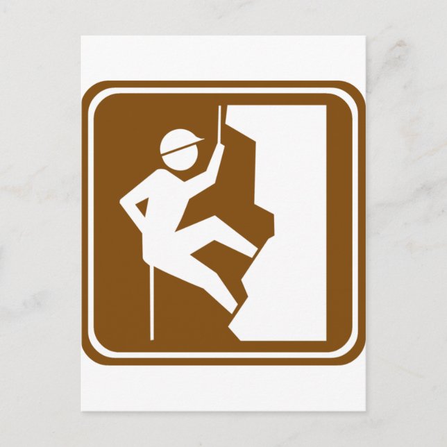 Rock Climbing Postkarte (Vorderseite)