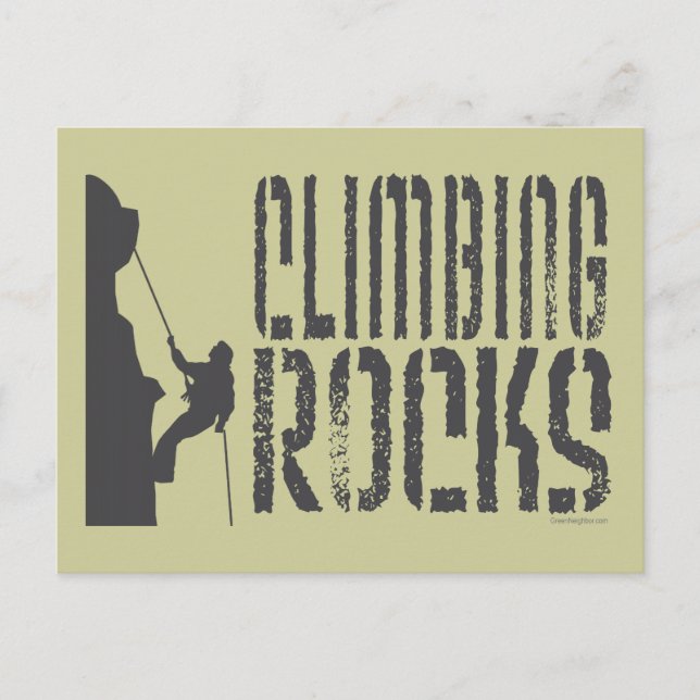 Rock Climbing Postkarte (Vorderseite)