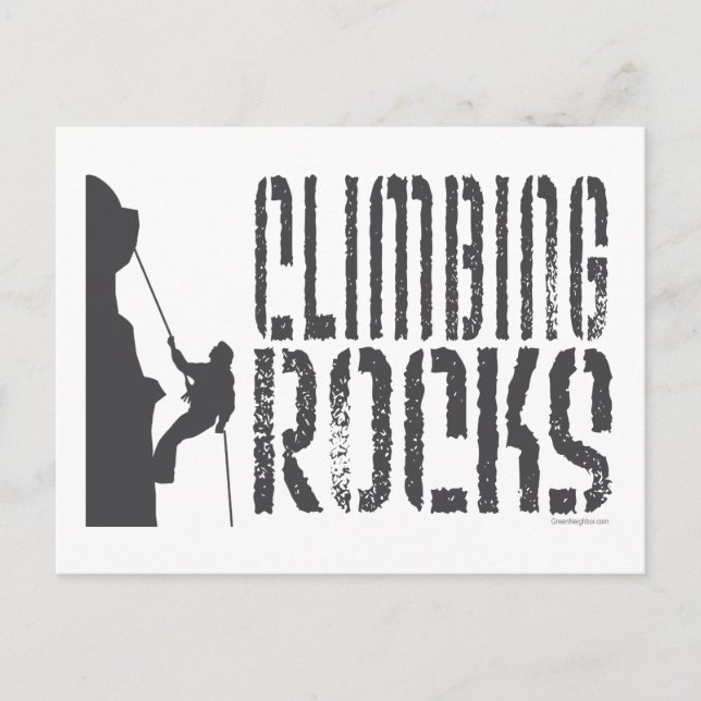 Rock Climbing Postkarte (Vorderseite)