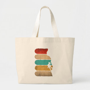 Rock Climbing Retro Hipster Kletterparadies Jumbo Stoffbeutel